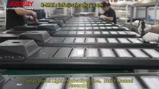🏭 From Factory Assembly to Outdoor Lighting #solarstreetlight #solarlighting